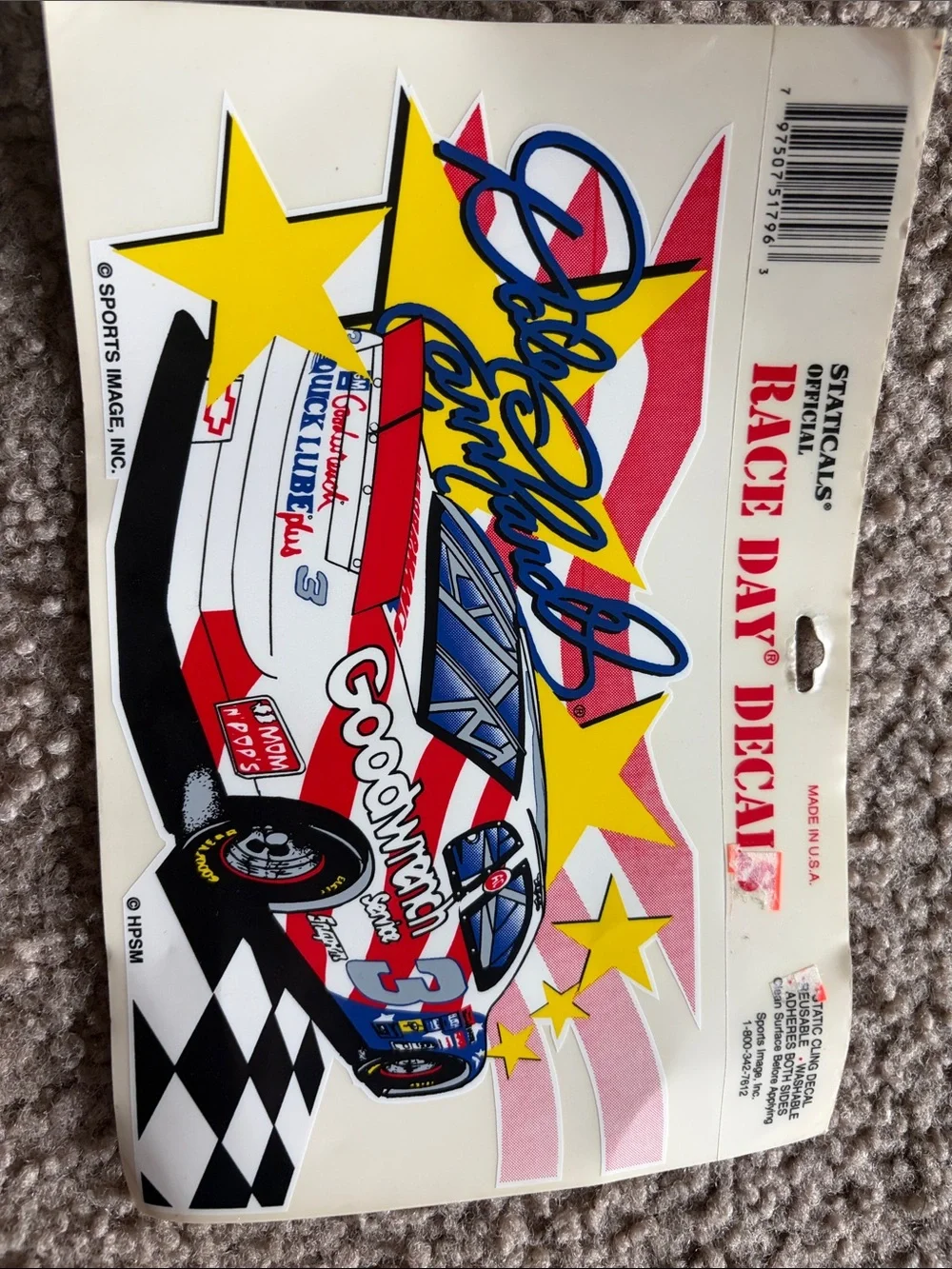 B41 Vintage Race Day Decal Sticker - Dale Earnhardt Goodwrench Car